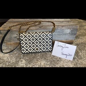 Tory Burch Robinson Crossbody Chain Wallet